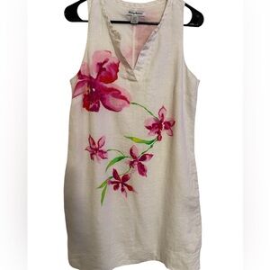 Tommy Bahama Pink and‎ White Dress